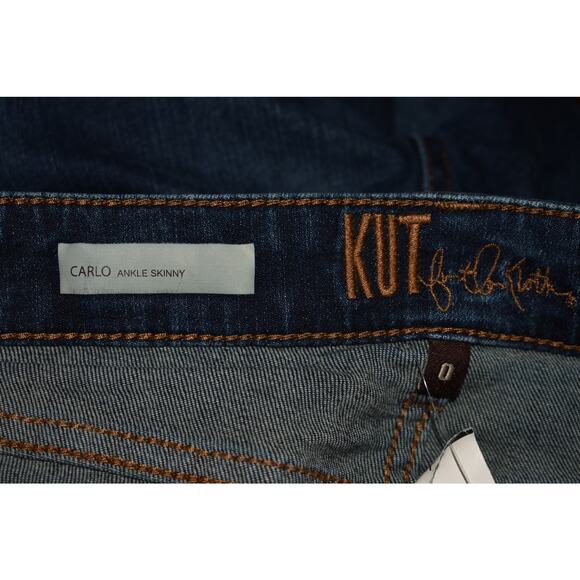 KUT FROM THE KLOTH NEW $109 Carlo Ankle Skinny Stretch Denim Jean Size 0 - Picture 4 of 4